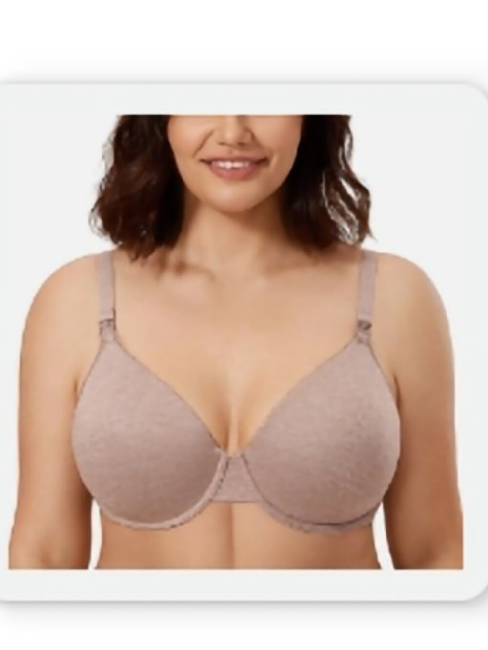 Gratlin Underwire Bra in Light Taupe Mauve 42c Clip Nursing Maternity